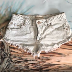 cheeky denim shorts